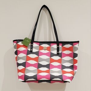 Kate Spade Harmony Bow Leather Tote Bag (Maraschino) - NWT